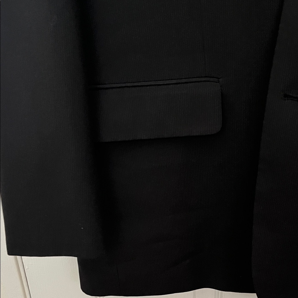 Elegant Black Men's Blazer From Wall Street Collection Size 40R - Picture 8 of 9